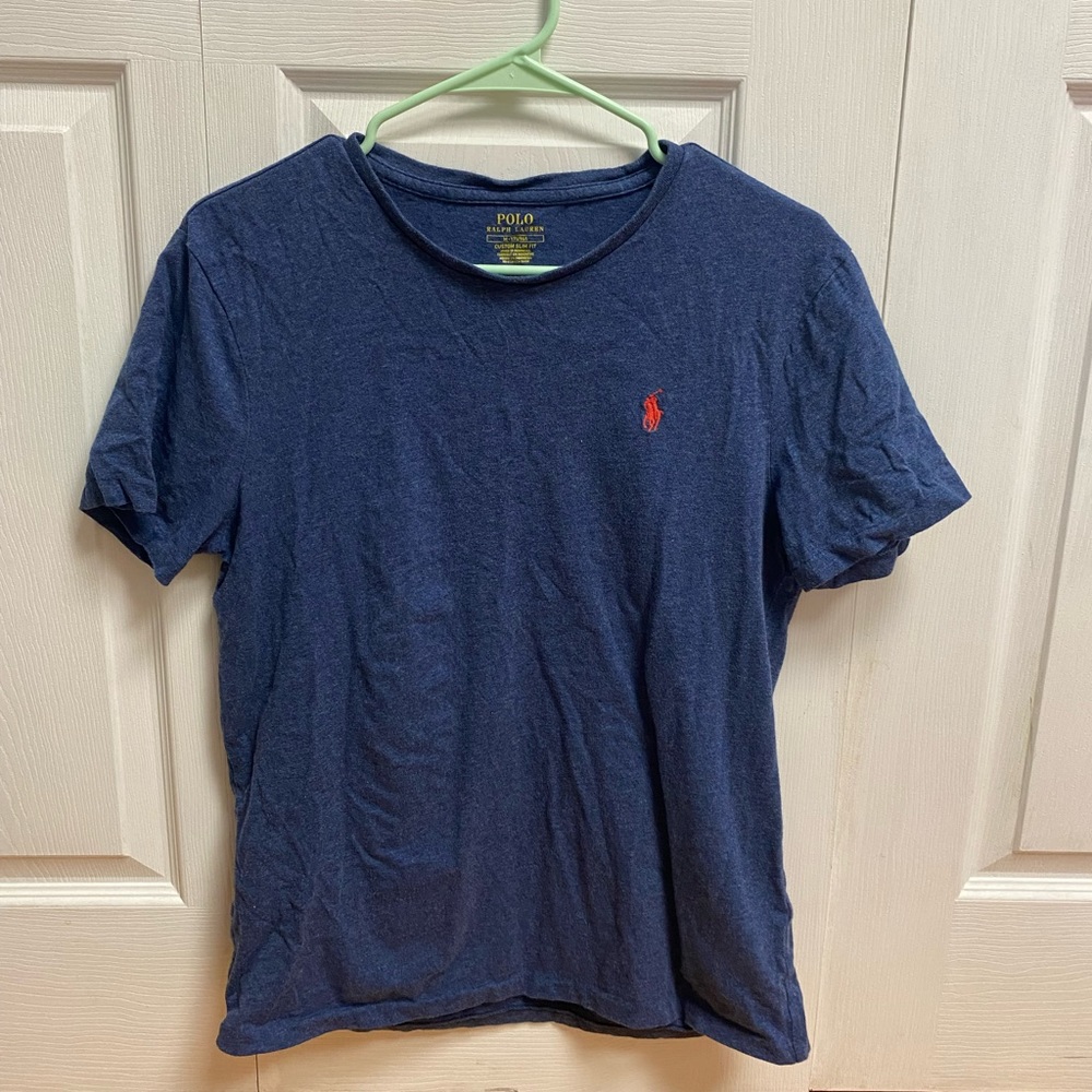 Ralph Lauren Women’s Blue Polo T-Shirt, size Medium